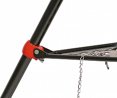 Крепление лотка универсального складного трубного верстака-треноги с цепными тисками Remmers Tristand 1/8-6