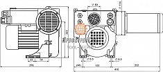 Размеры промышленного фена Leister Vulcan System