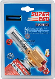 Упаковка газовой горелки на баллончик с пьезоподжигом для пайки Super-Ego Easy-Fire