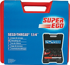 Упаковка клуппа трубного ручного Super-Ego 600 Set Compact 1/2"-3/4"-1"-1 1/4" NPT